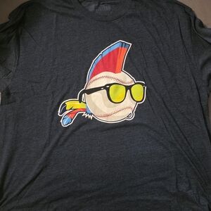 RSVLTS Charcoal Tee with Baseball Graphic